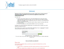 Tablet Screenshot of myaccount.eftel.com