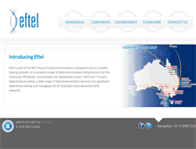 Tablet Screenshot of eftel.com